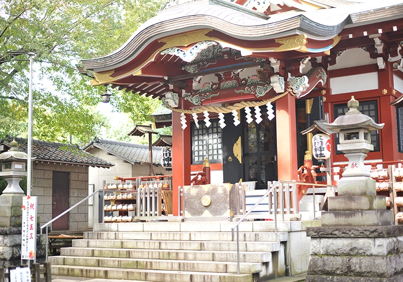 神社ロケーション撮影(南沢氷川神社)