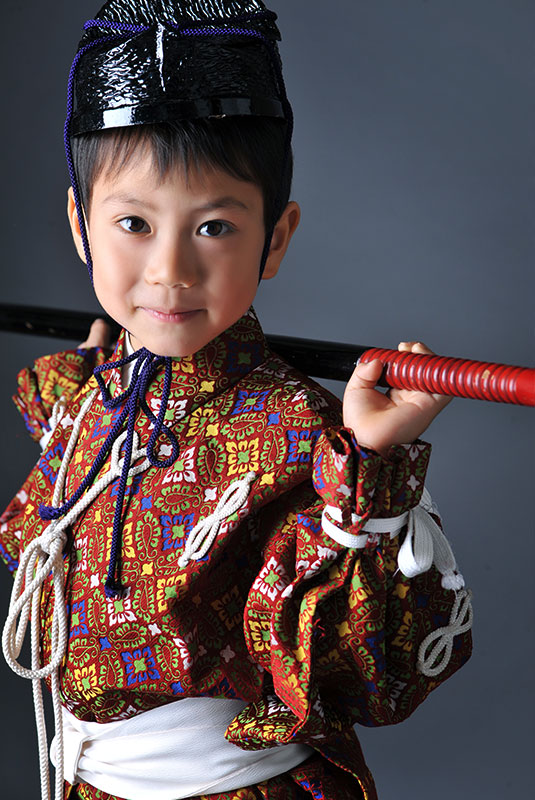 七五三 5歳 男の子 鎧兜 直垂 ひたたれ