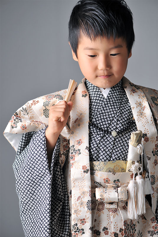 七五三 5歳 男の子 時代衣裳 陣羽織 ストロボ